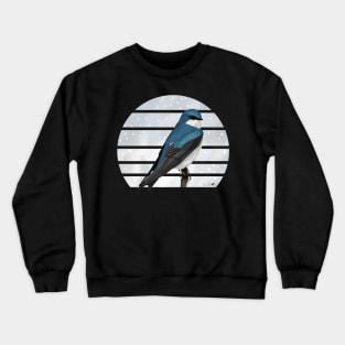 Tree Swallow Bird Illustration Crewneck Sweatshirt